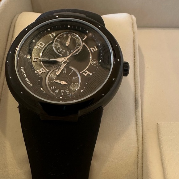 Philip Stein 38mm black on black watch - Picture 2 of 5